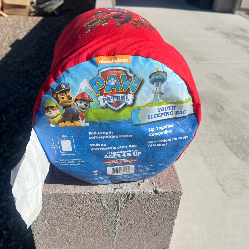 Nickelodeon PAW Patrol Red Sleeping Bag